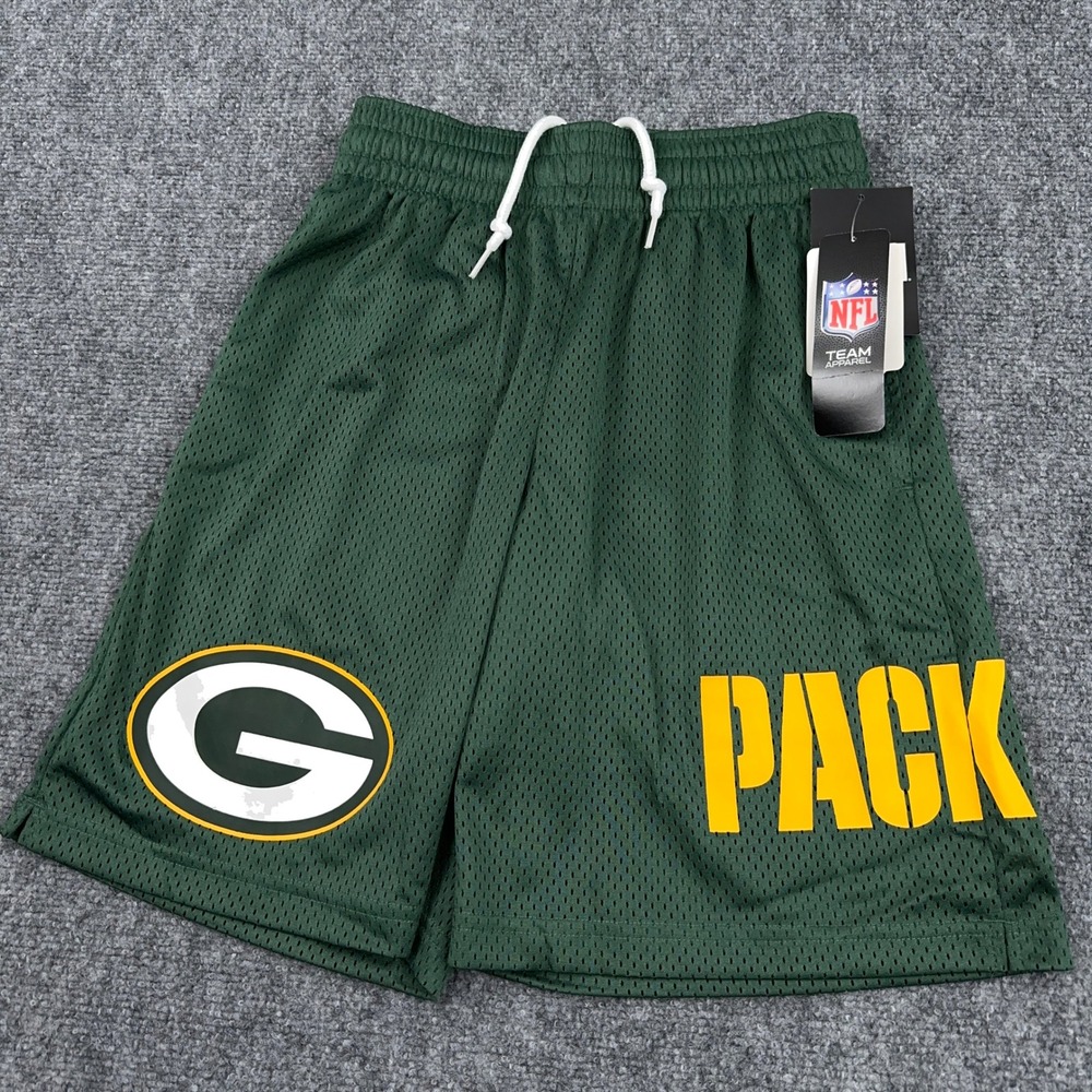NEW Green Bay Packers Mesh Shorts Men's Small Green NFL‎ Team Apparel New Era